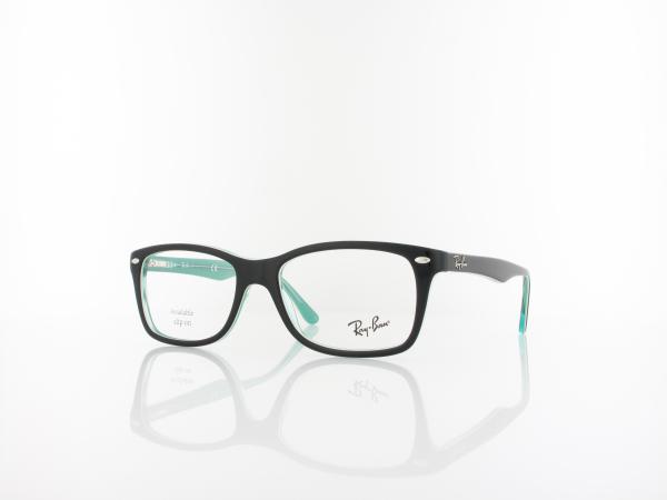 Ray Ban | RX5228 8121 53 | black on trasparent green