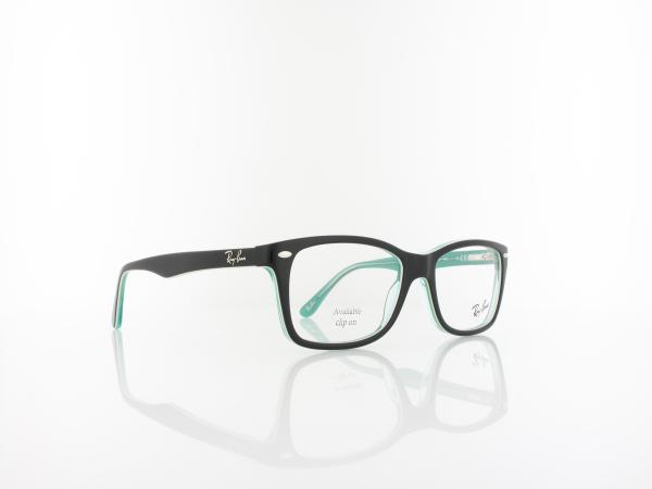 Ray Ban | RX5228 8121 53 | black on trasparent green