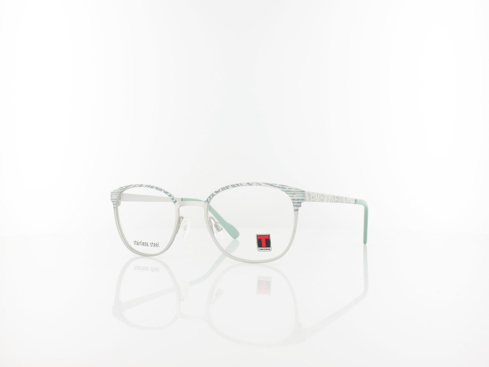 Timezone | Diamond small 10 47 | matte silver mint green