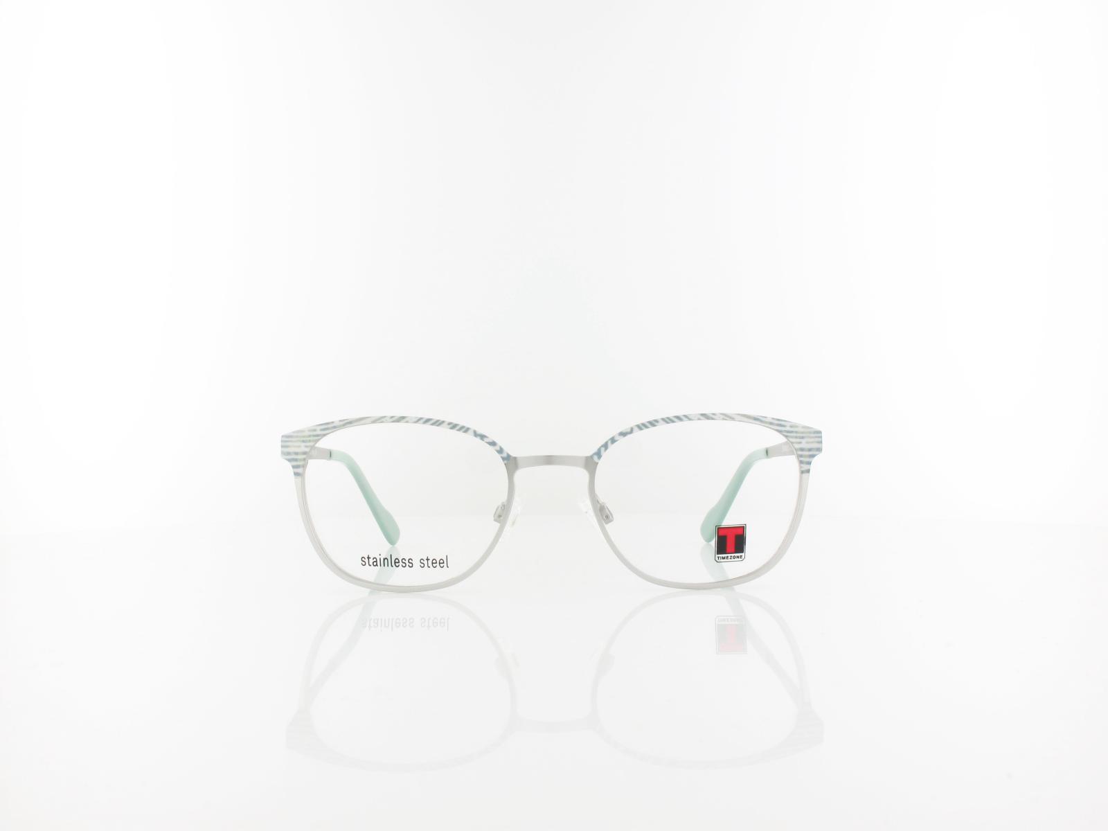 Timezone | Diamond small 10 47 | matte silver mint green