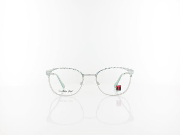 Timezone | Diamond small 10 47 | matte silver mint green
