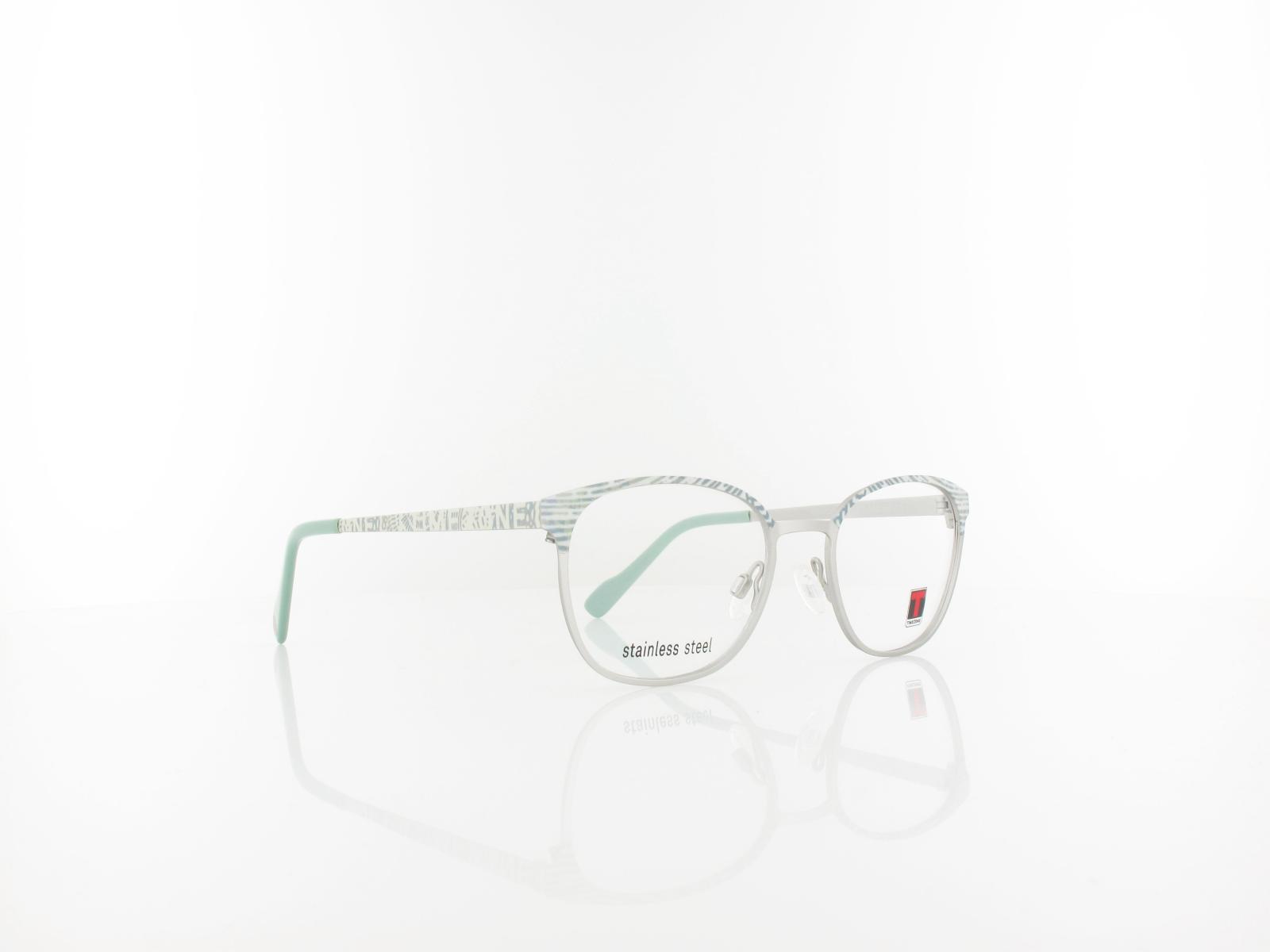 Timezone | Diamond small 10 47 | matte silver mint green