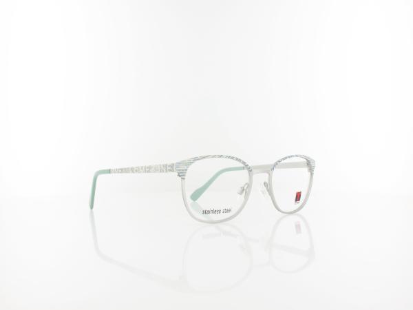 Timezone | Diamond small 10 47 | matte silver mint green