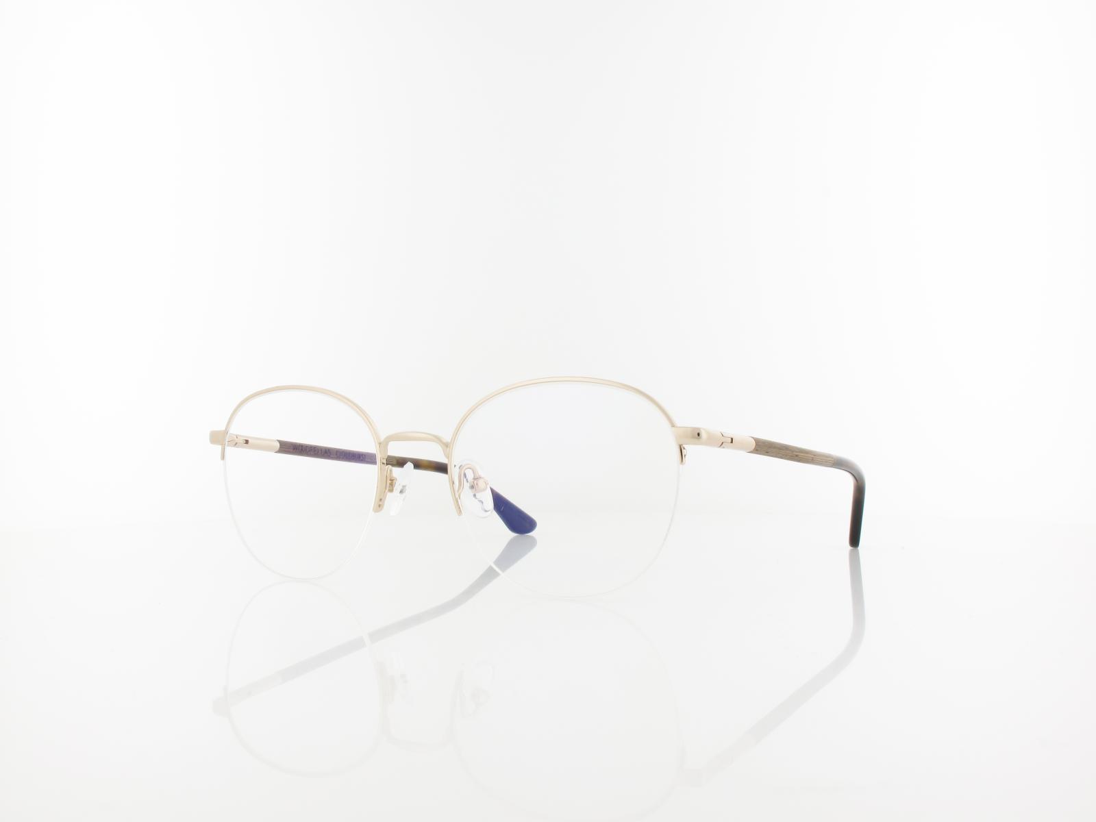 Wood Fellas | Cloudburst Halfrim Titanium 11017 6709 52 | curled gold shiny