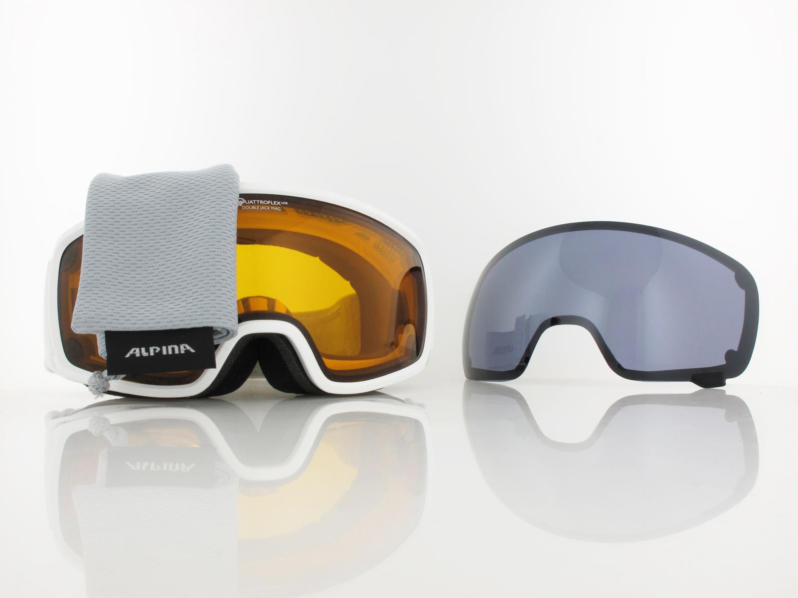 ALPINA | Double Jack mag Q-LITE A7283 111 | white matt / Q-LITE - Singleflex black