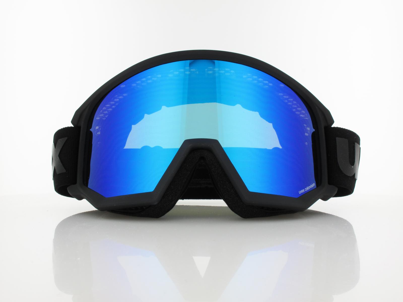 UVEX | athletic CV S550527 2030 | black mat / mirror blue colorvision green