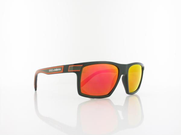 Dolce&Gabbana | DG6160 33296Q 54 | green / brown mirror orange