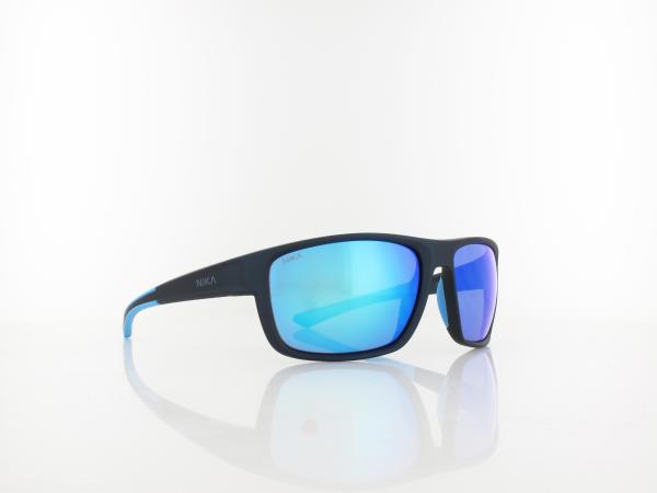 Brilando | Premium Sport M1020 58 | solid matte blue / grey turquoise mirror