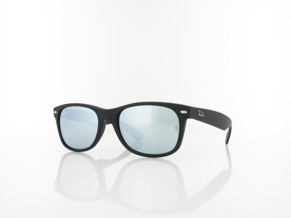 Ray Ban | New Wayfarer RB2132 622/30 55 | rubber black / green mirror silver