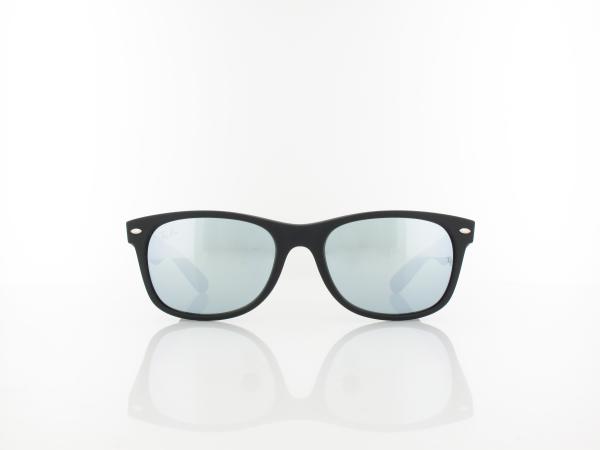 Ray Ban | New Wayfarer RB2132 622/30 55 | rubber black / green mirror silver