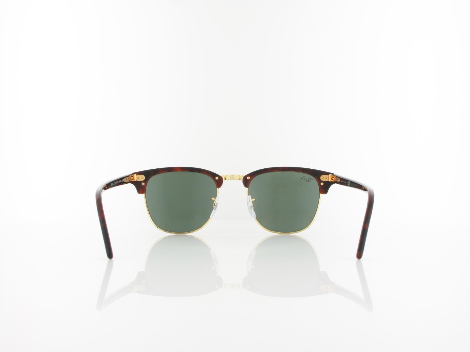 Ray Ban | Clubmaster RB3016 W0366 51 | mock tortoise arista / crystal green