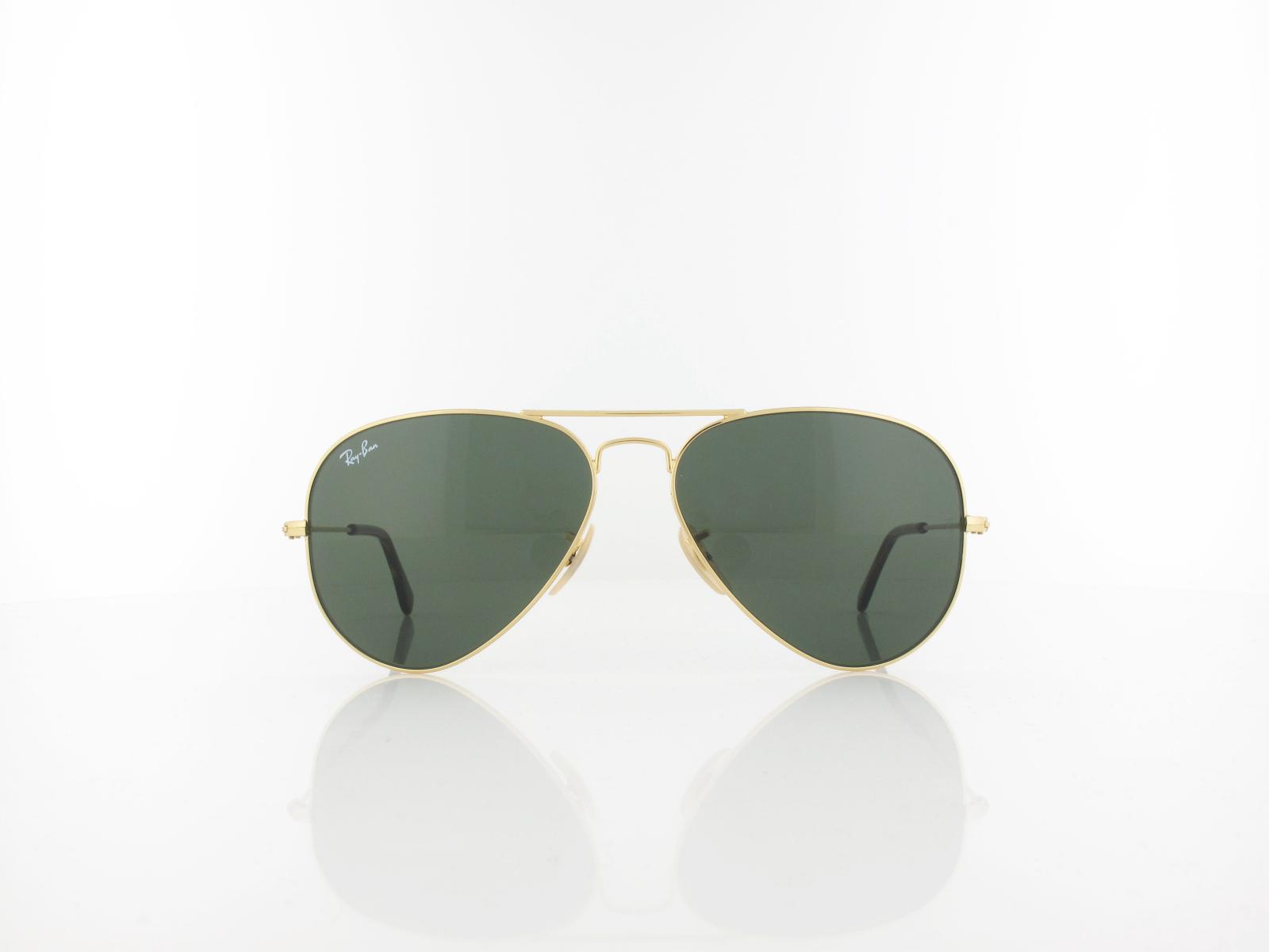 Ray Ban | Aviator Large Metal 181 58 | gold / crystal green