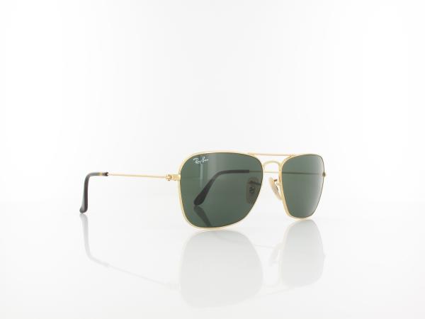 Ray Ban | Caravan RB3136 181 55 | gold / crystal green