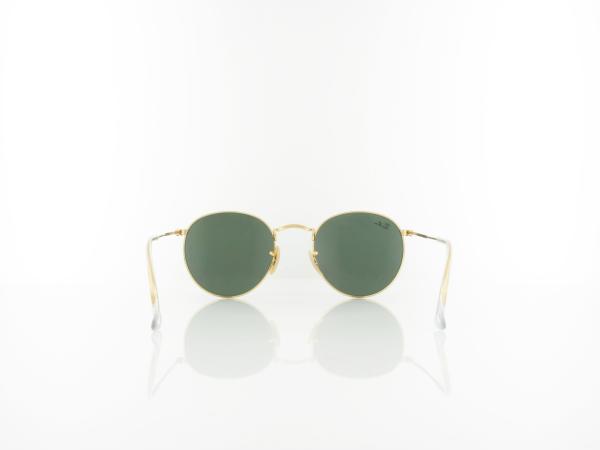 Ray Ban | Round Metal RB3447 001 50 | gold / green