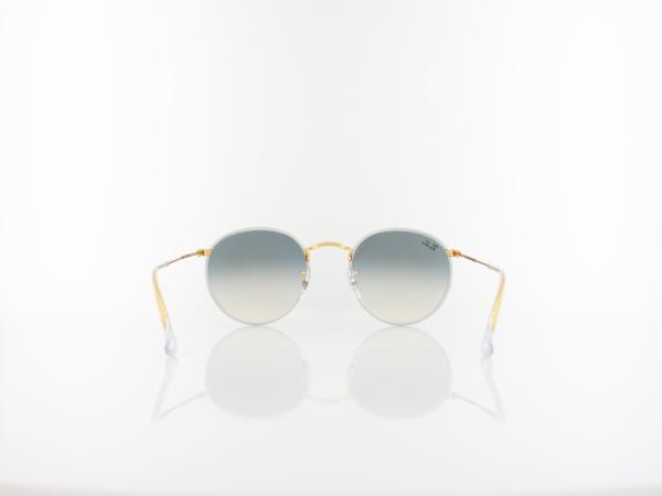 Ray Ban | Round full color RB3447JM 919632 50 | grey on legend gold / light grey gradient