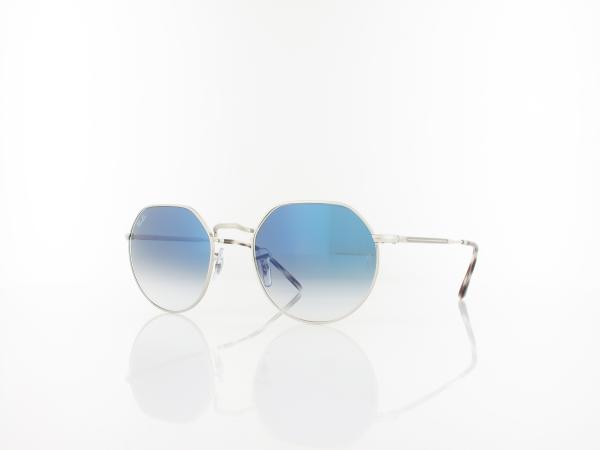 Ray Ban | Jack RB3565 003/3F 53 | silver / clear gradient blue