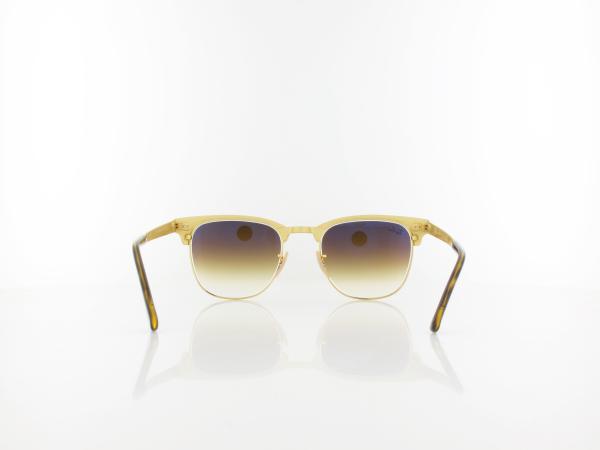 Ray Ban | Clubmaster Metal RB3716 900851 51 | gold top havana / clear gradient brown