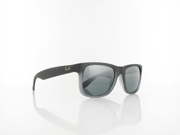 Ray Ban | Justin RB4165 852/88 51 | rubber grey transparent / grey gradient silver mirror