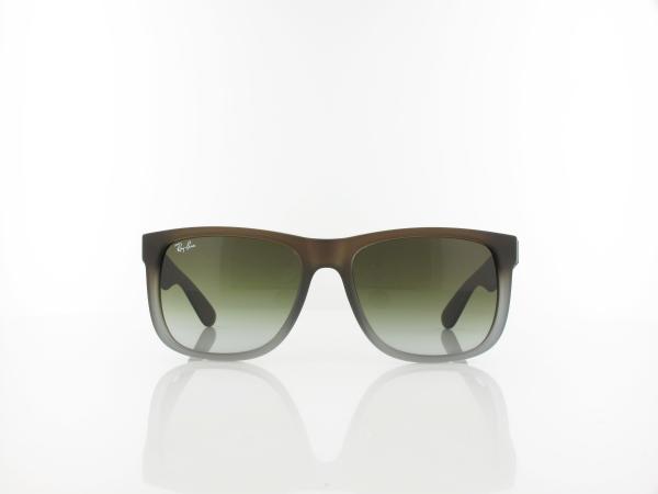 Ray Ban | Justin RB4165 854/7Z 54 | rubber brown on grey / green gradient