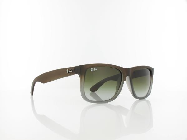 Ray Ban | Justin RB4165 854/7Z 54 | rubber brown on grey / green gradient