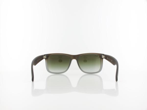 Ray Ban | Justin RB4165 854/7Z 54 | rubber brown on grey / green gradient