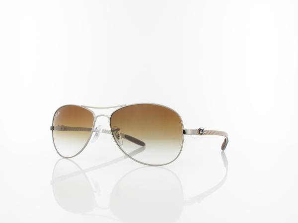 Ray Ban | Carbon Fibre RB8301 004/51 59 | gunmetal / crystal brown gradient