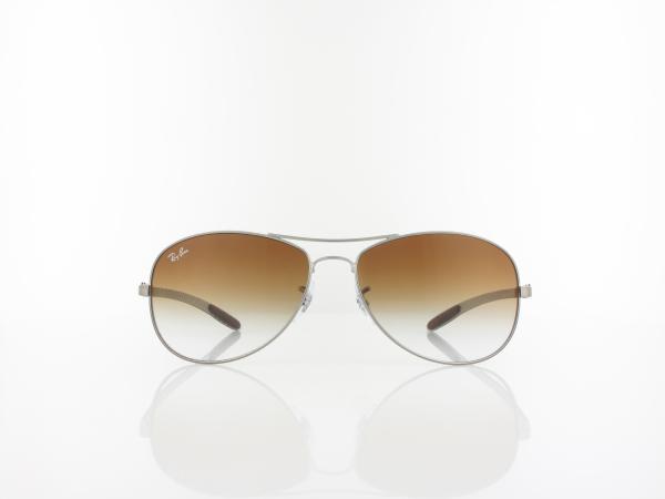 Ray Ban | Carbon Fibre RB8301 004/51 59 | gunmetal / crystal brown gradient