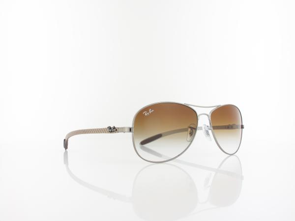 Ray Ban | Carbon Fibre RB8301 004/51 59 | gunmetal / crystal brown gradient