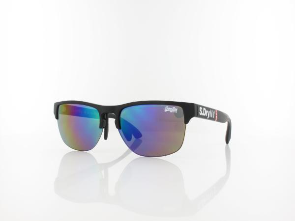 Superdry | Laserlight 104 55 | matte black / oil slick mirror