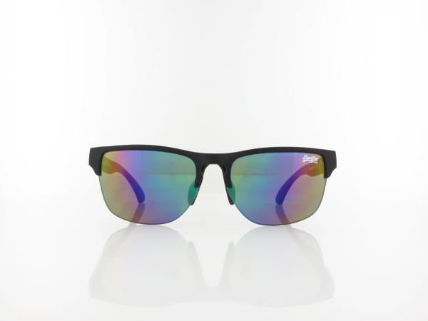 Superdry | Laserlight 104 55 | matte black / oil slick mirror