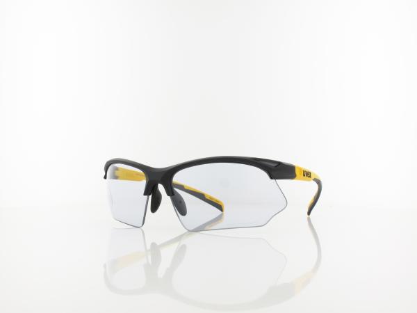 UVEX | sportstyle 802 V S530872 2601 70 | black mat sunbee / variomatic smoke