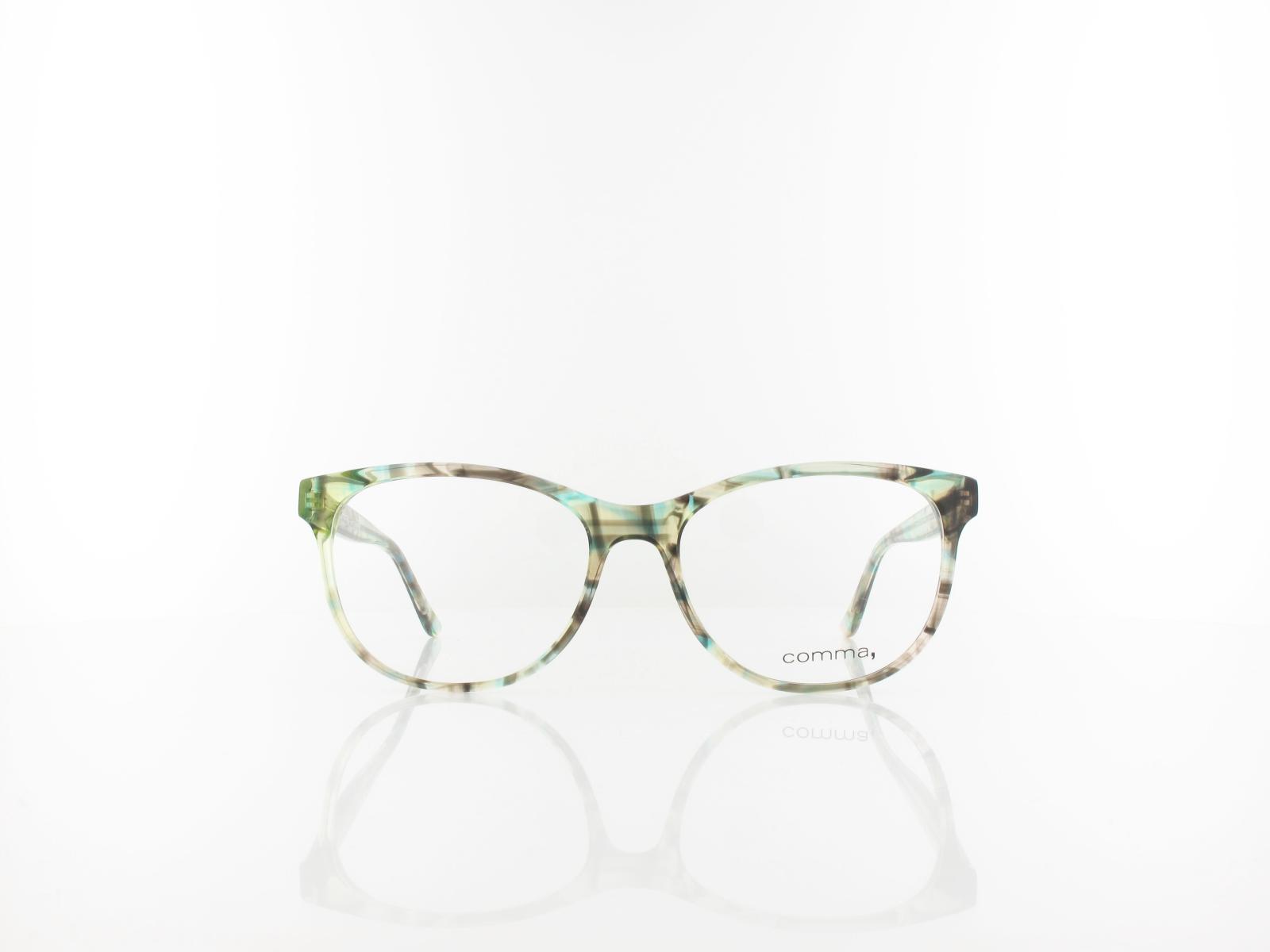 Comma | 70015 95 52 | green brown blue streaked transparent