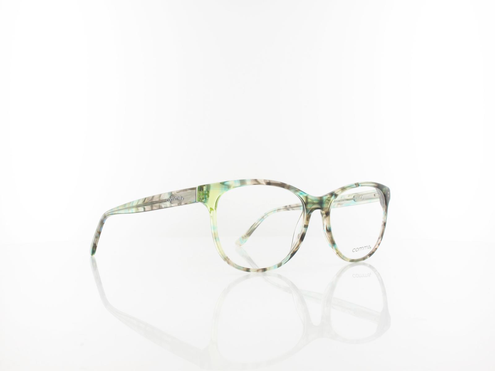 Comma | 70015 95 52 | green brown blue streaked transparent