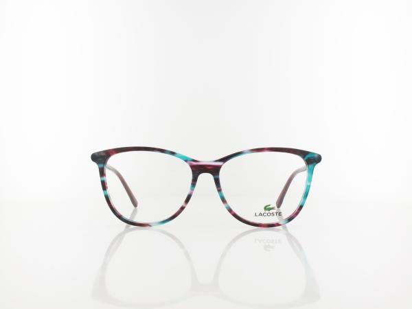 Lacoste | L2822 444 53 | striped aqua cyclamen