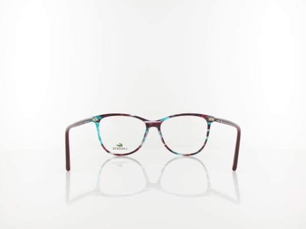 Lacoste | L2822 444 53 | striped aqua cyclamen