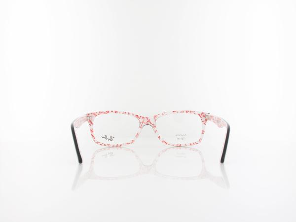 Ray Ban | RX5228 5014 55 | top black on texture white