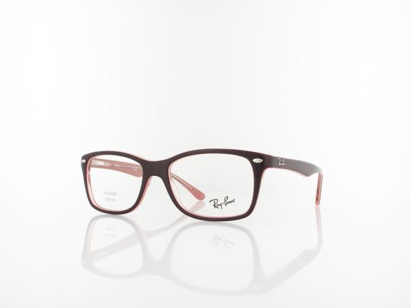 Ray Ban | RX5228 8120 53 | brown on trasparent pink