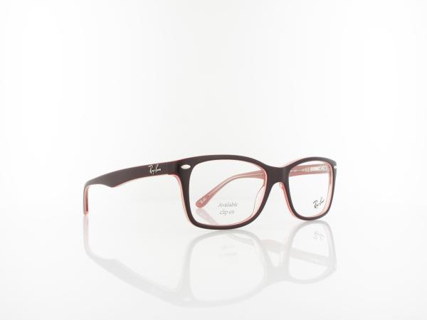 Ray Ban | RX5228 8120 53 | brown on trasparent pink