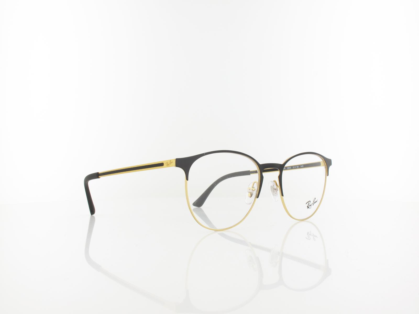 Ray Ban | RX6375 2890 51 | gold top in black