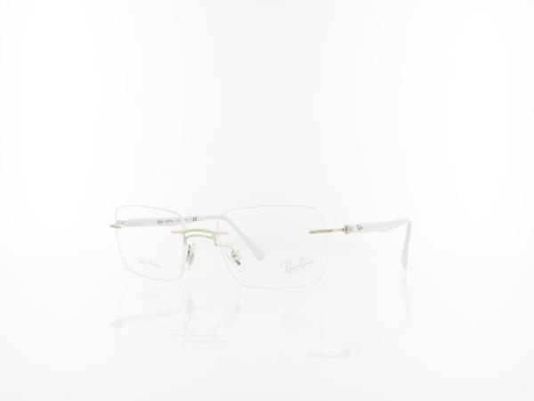 Ray Ban | RX8767 1228 51 | white on silver