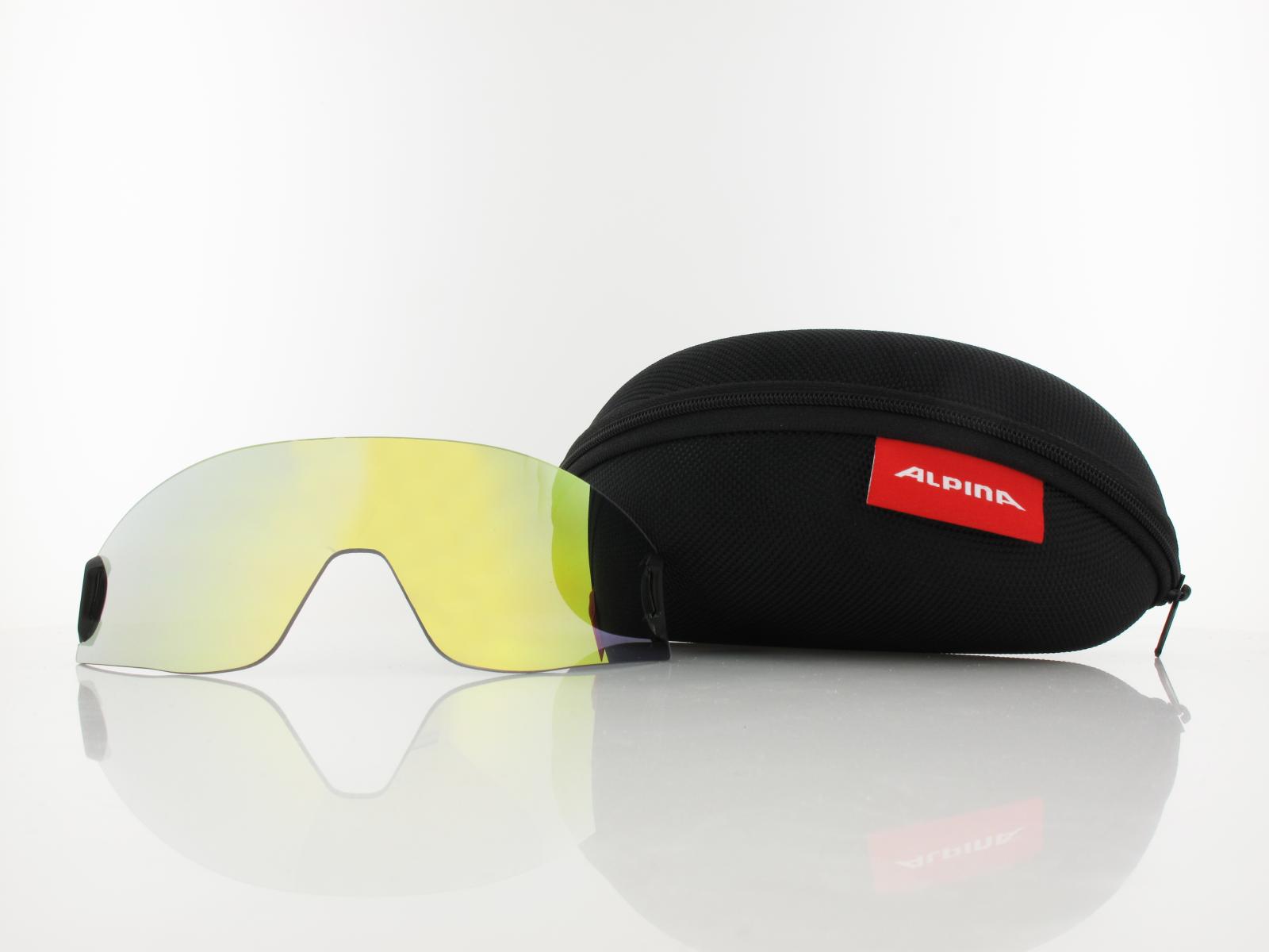 ALPINA | 5W1NG Q+CM A8654 532 140 | black matt neon yellow / Q+CM yellow mirror