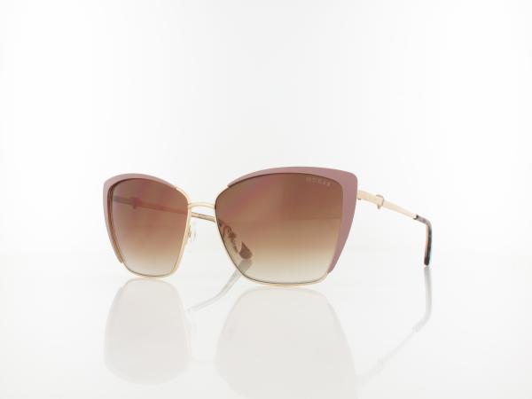 Guess | GU7743 57G 59 | shiny beige / brown mirror