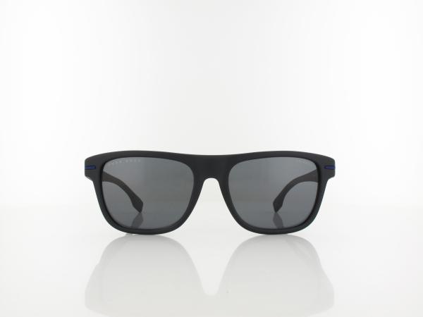 Boss | BOSS 1322/S 0VK/M9 55 | matte black blue / grey polarized