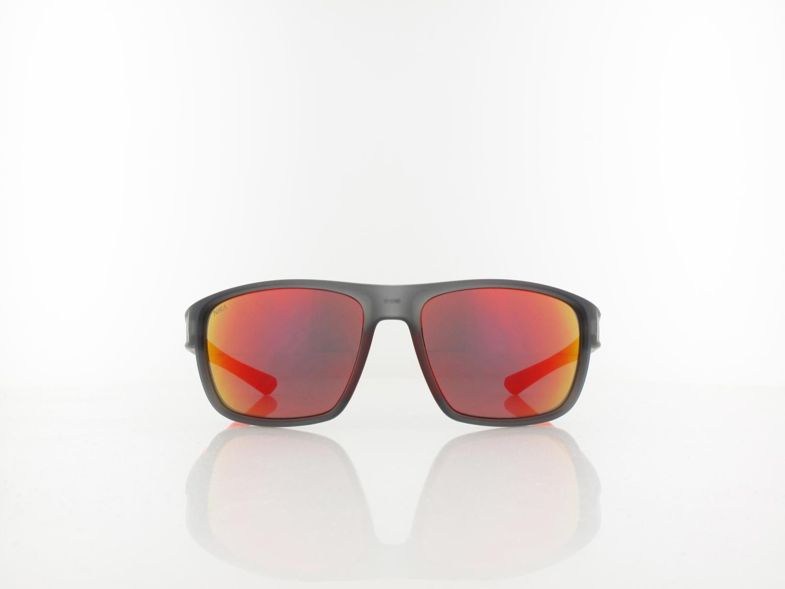 Brilando | Premium Sport M1010 58 | black transparent orange / brown red mirror