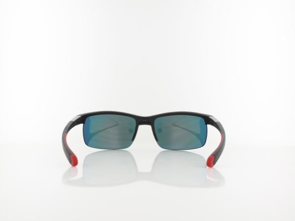 Brilando | Premium Sport M1040 69 | solid matte black / brown red mirror