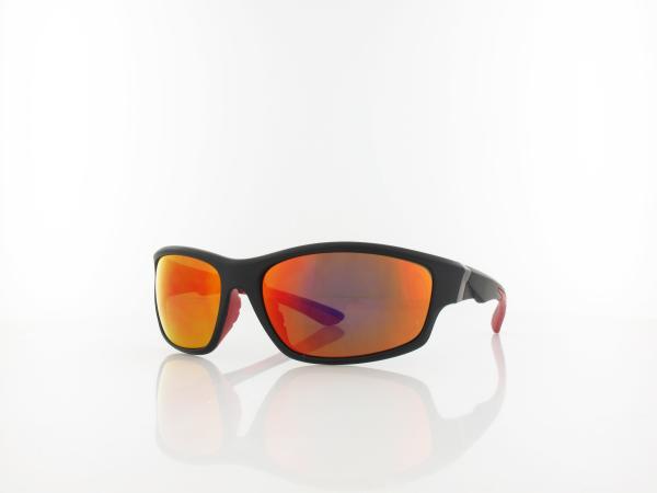Brilando | Premium Sport M1910 63 | schwarz rot /braun - rot verspiegelt