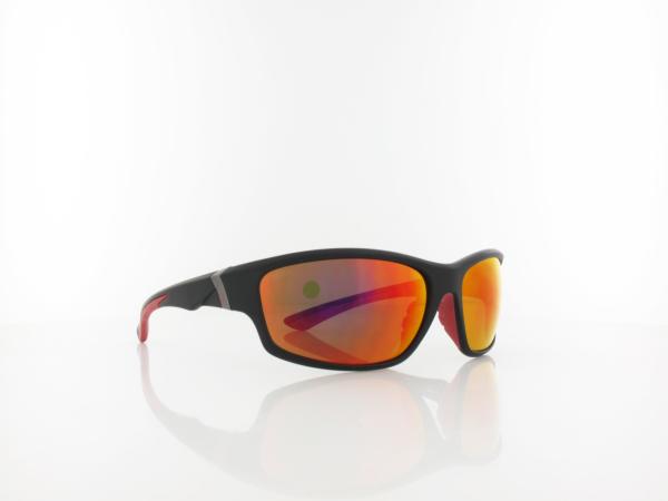 Brilando | Premium Sport M1910 63 | schwarz rot /braun - rot verspiegelt