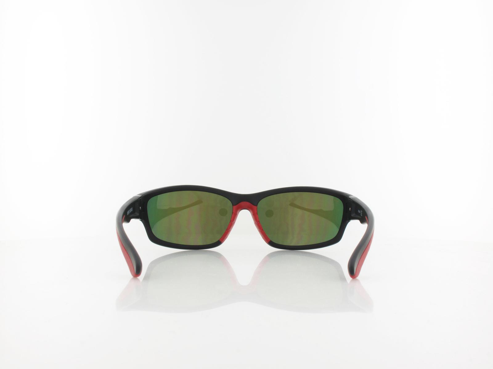 Brilando | Premium Sport M1910 63 | schwarz rot /braun - rot verspiegelt