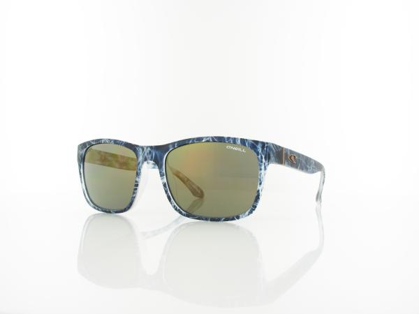O'Neill | COXOS 2.0 113P 55 | matte blue water print / solid smoke with gold flash