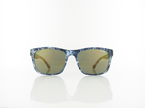 O'Neill | COXOS 2.0 113P 55 | matte blue water print / solid smoke with gold flash